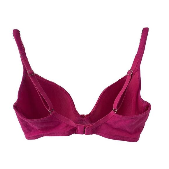 Victorias Secret 32D Pink Lined Demi Bra Underwire - Picture 2 of 8